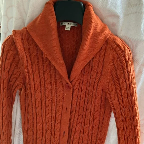 Tommy Hilfiger Men's Orange Sweater - Picture 3 of 6